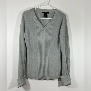 Calvin Klein Light Gray V-Neck Sweater